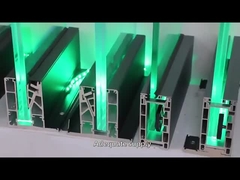 Balaustrada de balcón de vidrio exterior con aluminio en forma de U