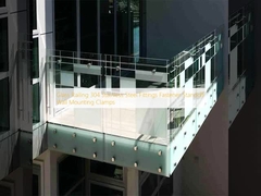 Barandillas de vidrio de acero inoxidable 304 Accesorios de fijación de paredes de montaje de pared