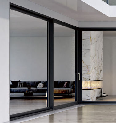 Dimensión personalizada Puerta corredera de aluminio de vidrio aislado Puertas correderas de doble acristalamiento