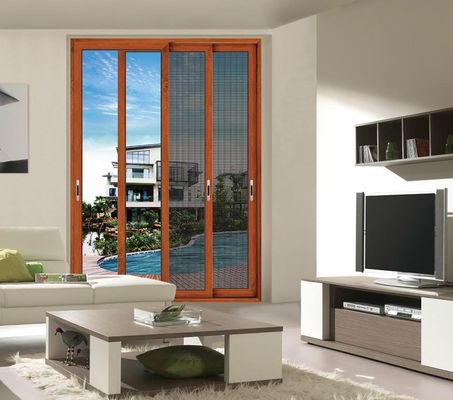 Puertas de cristal corredero de aluminio grueso duradero estilo de apertura horizontal