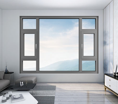 Ventanas giratorias de aluminio fácil de limpiar y resistentes al calor