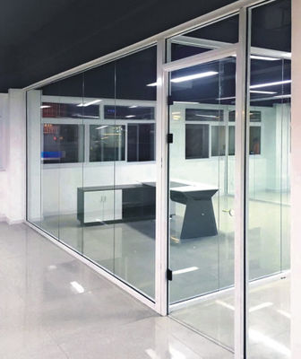 Puertas de cocina de aluminio de vidrio transparente templado aislado