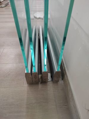 Puertas exteriores de aluminio de vidrio aislado para edificios comerciales