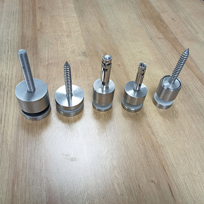 Sistema de barandilla de vidrio con separadores ajustables de acero inoxidable 304/316 con diámetro de 30 mm/42,4 mm para vidrio de 8-12 mm