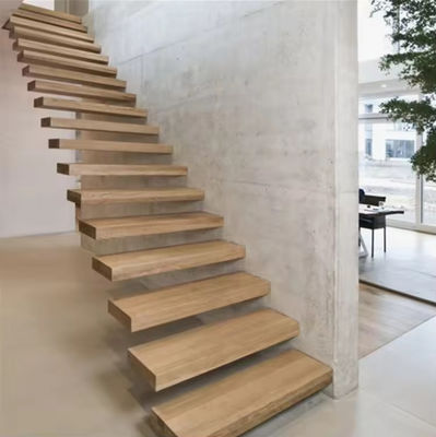 calidad  SZG Modern Design Floating Staircase Customized Floating Wooden Staircase fábrica