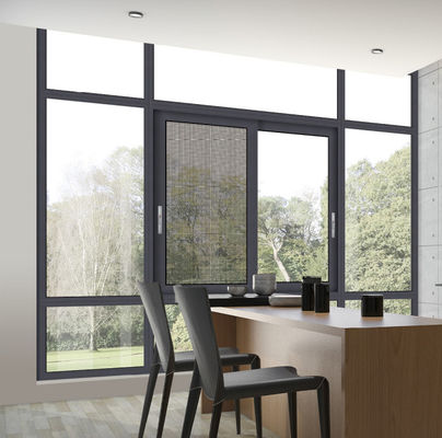 calidad  Powder Coated Aluminum Sliding Window Insect Protection Double Glazed Sliding Window fábrica