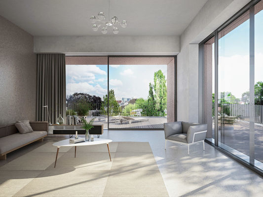 Puertas correderas de aluminio con perfil de aluminio