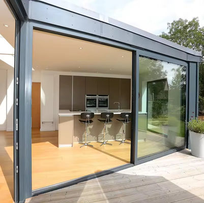 Puertas correderas de aluminio aisladas de vidrio templado Puertas correderas de patio