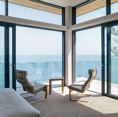 Reducción del ruido Puertas correderas de aluminio vidrio aislado Puertas correderas de aluminio de 3 metros