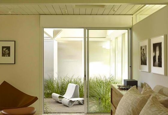 Puertas de vidrio de aluminio templado aislado personalizado con perfil de trabajo pesado