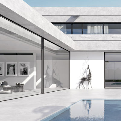 Puertas deslizantes internas de aluminio de fácil instalación