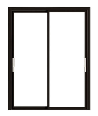 Puertas correderas de aluminio transparente de vidrio templado