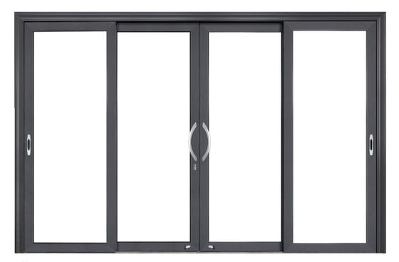 Puertas de cristal deslizante de aluminio residenciales personalizadas estables con vidrio laminado