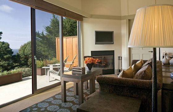 Puertas de cristal corredero de aluminio grueso duradero estilo de apertura horizontal