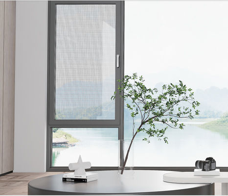 Ventana de revestimiento duradero de aluminio con vidrio aislado templado y vidrio laminado
