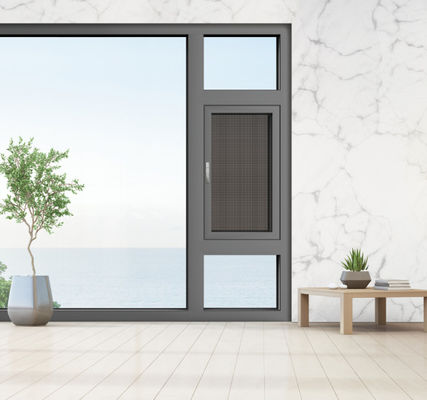 Ventanas giratorias de aluminio fácil de limpiar y resistentes al calor