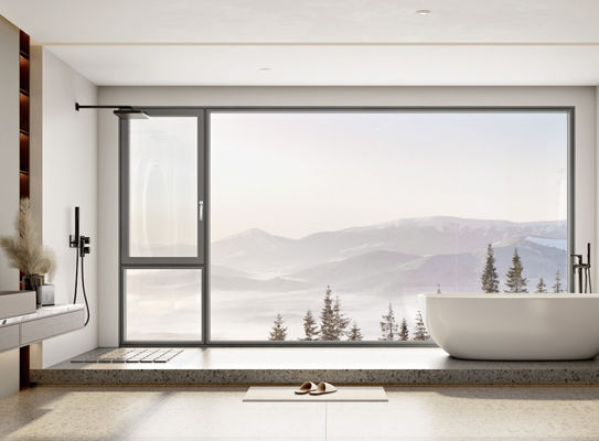 Ventanas giratorias de aluminio fácil de limpiar y resistentes al calor