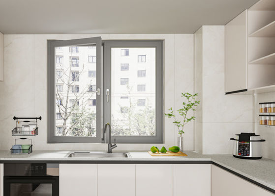 SZG Ahorro de espacio de aluminio ventanas de apertura hacia afuera para la máxima circulación de aire