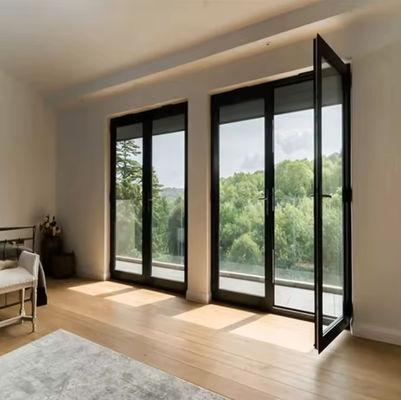 Cuadro de aluminio de trabajo pesado Puerta oscilante Termal de ruptura Fácil mantenimiento