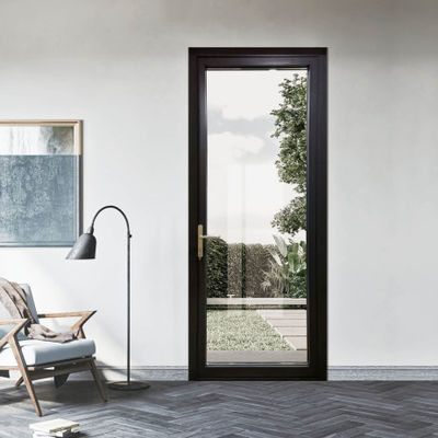 Seguridad Puerta oscilante de marco de aluminio personalizada con revestimiento de fluorocarbono