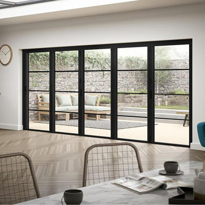 SZG Casa de aluminio doble puerta oscilante de vidrio para la seguridad y la apertura suave