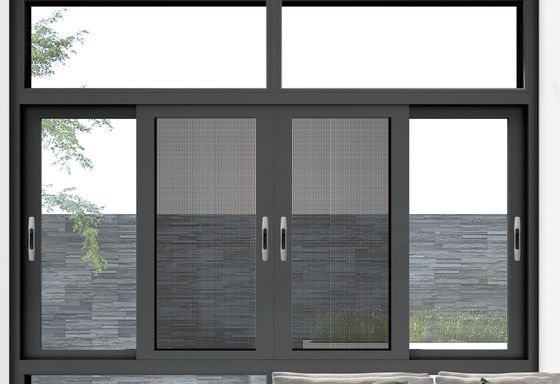 Operar sin problemas Ventana corredera de aluminio con doble cristal