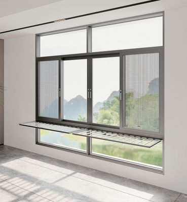 Fácil de instalar Aluminio ventana corredera residencial para el aire interior fresco