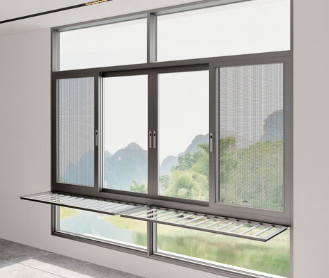 Fácil de instalar Aluminio ventana corredera residencial para el aire interior fresco