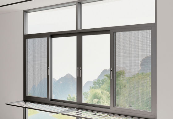 Fácil de instalar Aluminio ventana corredera residencial para el aire interior fresco