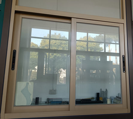 Ventana corredera de aluminio personalizada de ahorro de energía de aluminio de vidrio corredera