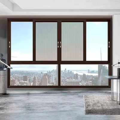 Ventanas corredizas de aluminio comerciales personalizadas para protección contra insectos