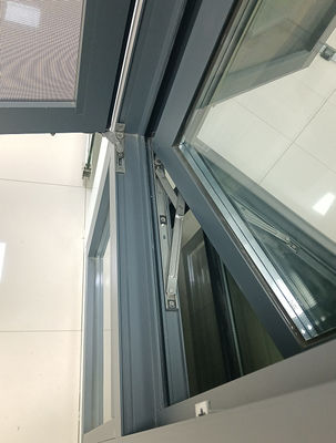 Ventana giratoria de aluminio residencial de fácil limpieza