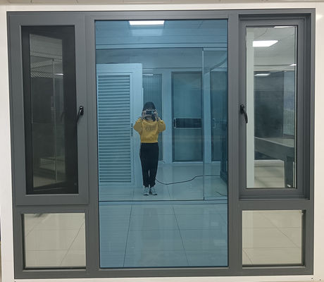 Ventana giratoria de aluminio residencial de fácil limpieza