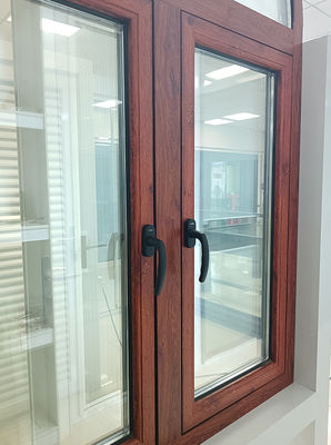 Ventana de oscilación de aluminio de carcasa con revestimiento en polvo