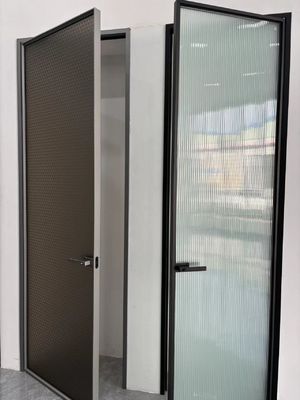 Puertas giratorias de aluminio de trabajo pesado, ruptura térmica, puertas giratorias de aluminio de cocina