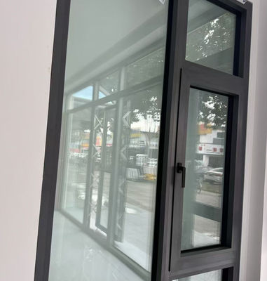 Ventana de aluminio con ventana de oscilación Fluorocarbono pulverizado con vidrio laminado