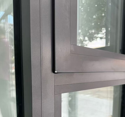 Ventana de aluminio resistente al agua Ventana de vidrio laminada Ventana abierta