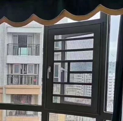 Ventana de aluminio resistente al agua Ventana de vidrio laminada Ventana abierta