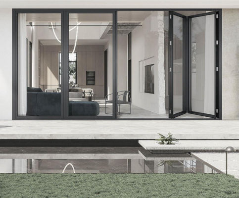 Puertas plegables de aluminio resistentes a la corrosión