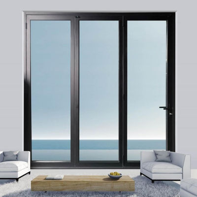 Puertas de vidrio dobladas de aluminio personalizables Instalación fácil para un funcionamiento sin problemas