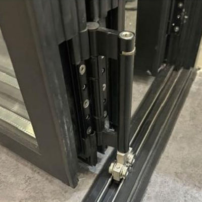 Puertas plegables deslizantes de aluminio con rotura térmica