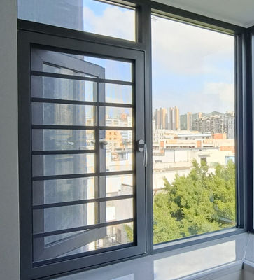 Ventana giratoria de aluminio de 1,2 mm de diseño moderno