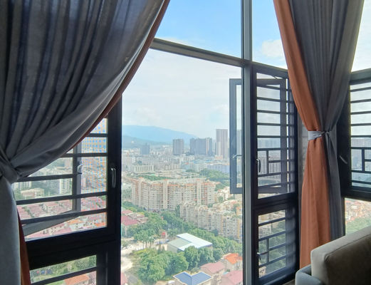 Cuadro de aluminio con ventanas de salpicadura personalizadas con vidrio aislado templado