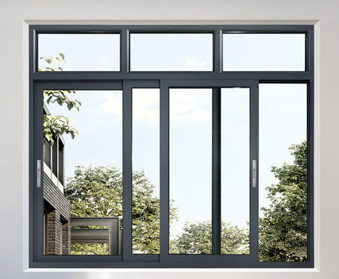 Ventana corredera de aluminio laminada templada Seguridad Ventana corredera de aluminio de vidrio