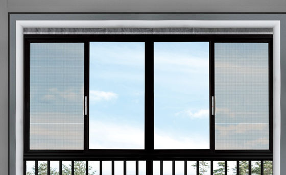 Funcionamiento sin problemas Ventanas de aluminio de deslizamiento horizontal con protección contra insectos