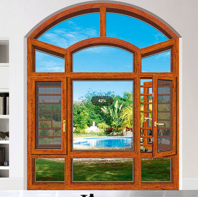 Ventanas de aluminio con protección contra insectos.