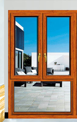 Revestimiento en polvo de aluminio inclinación girar ventanas con resistente al calor e insonorizado