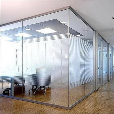 Diseño moderno Seguridad de vidrio sin marco Paredes de oficina de vidrio laminado insonorizado