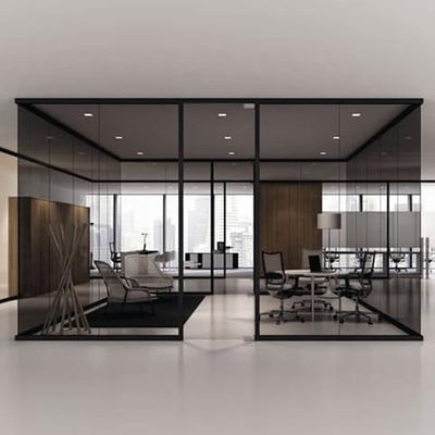 Vidrio tinto de colores Partidos de vidrio interiores para uso doméstico con marco de aluminio