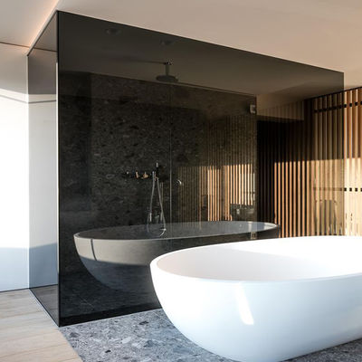 Vidrio tinto de colores Partidos de vidrio interiores para uso doméstico con marco de aluminio